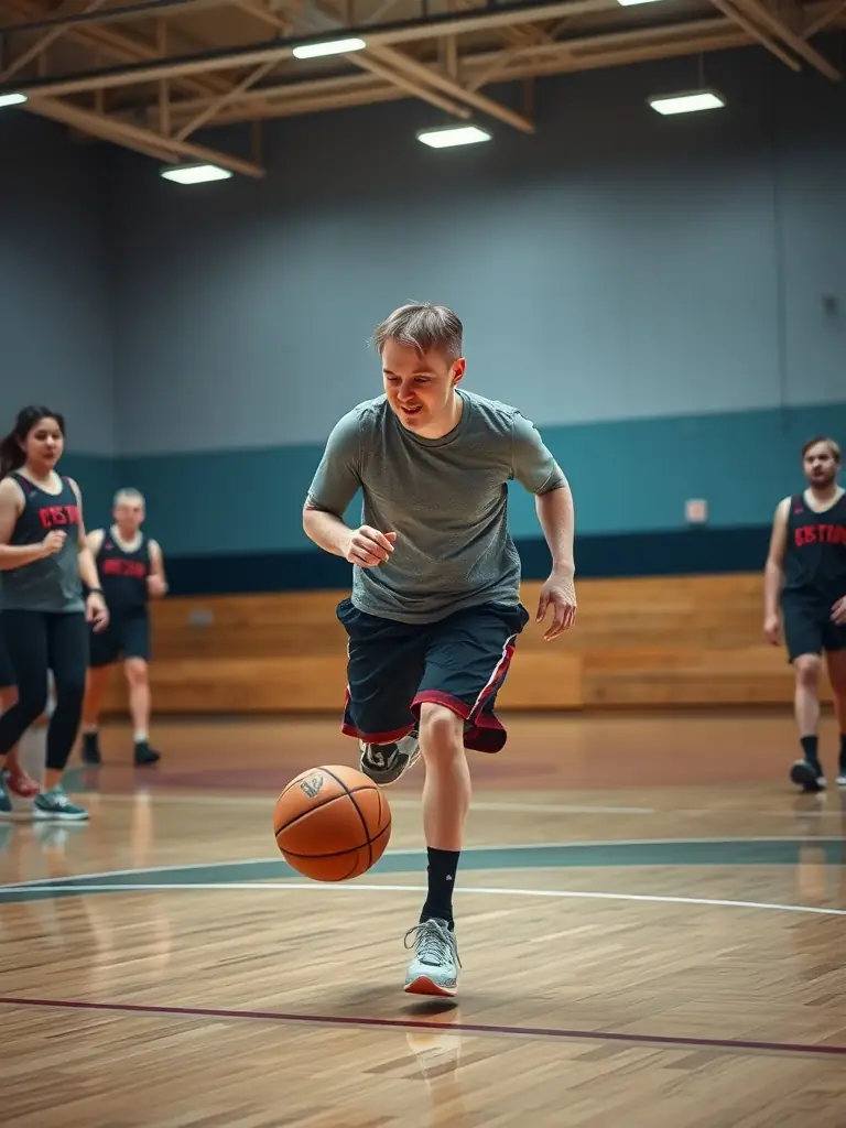 Individuals with disabilities participating in adaptive sports activities, highlighting ORMA's dedication to inclusivity and equal opportunities.